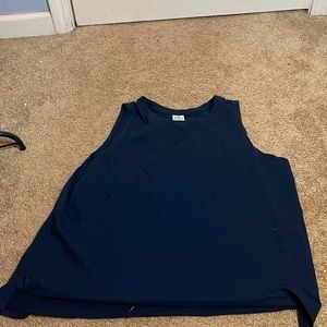 Navy Blue, athletic tank top